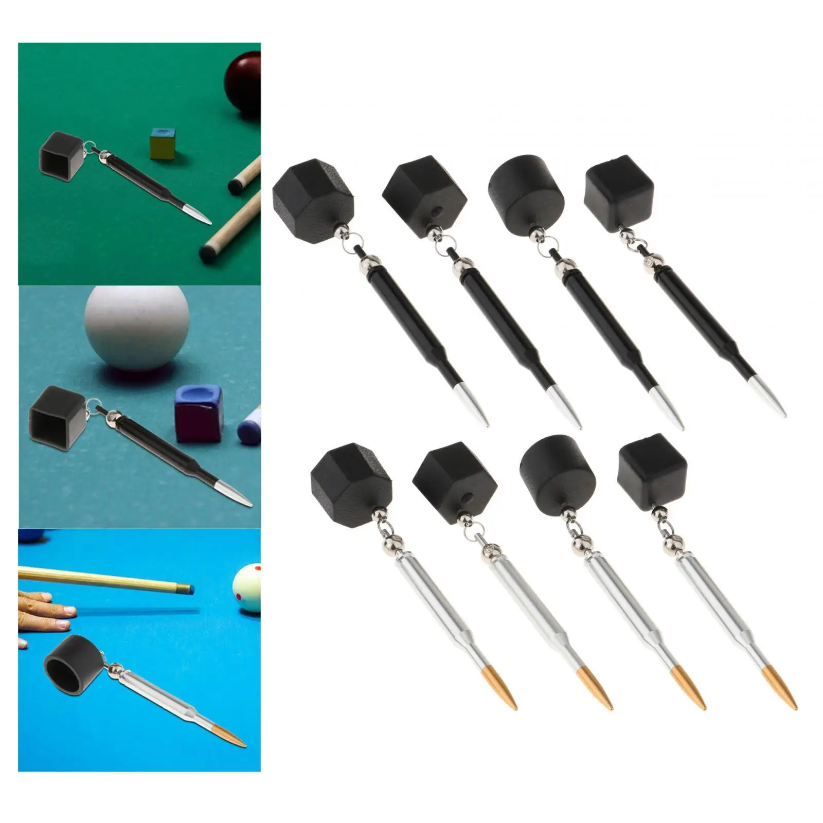 

Billiard Chalk Storage Box Metal Cue Chalk Holder Compact Carrying Case Accessory for Pool Cue Maintenance