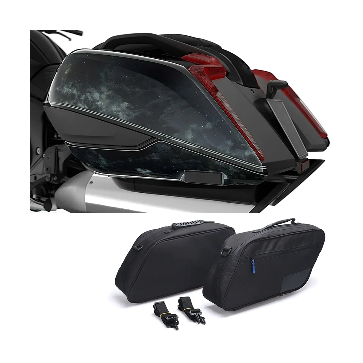 Motorcycle Luggage Bags Inner Bags Pannier Liner Tool Box Saddle Bag for BMW K1600B K 1600 B R18 B R 18 Transcontinental