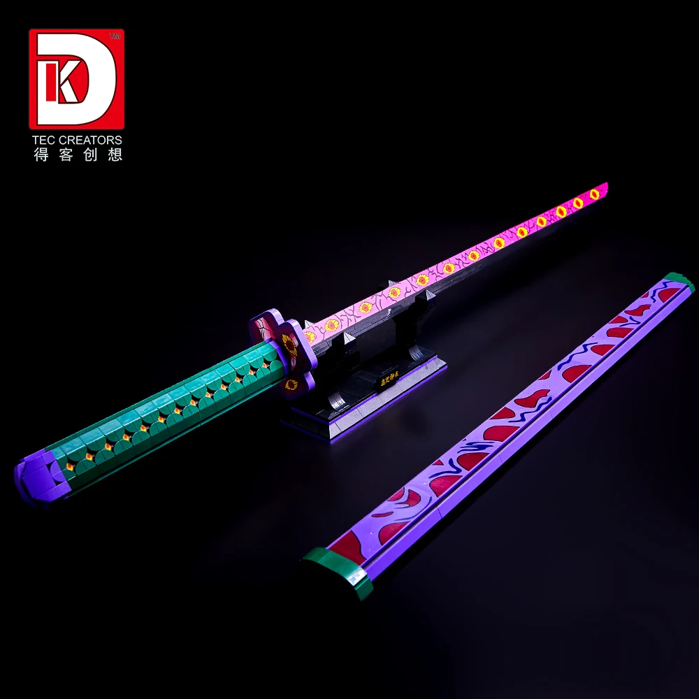 Diverse creatieve anime-geïnspireerde katana-zwaard bouwstenen MOC bouwstenen set collectie speelgoed cadeau voor jongens en meisjes