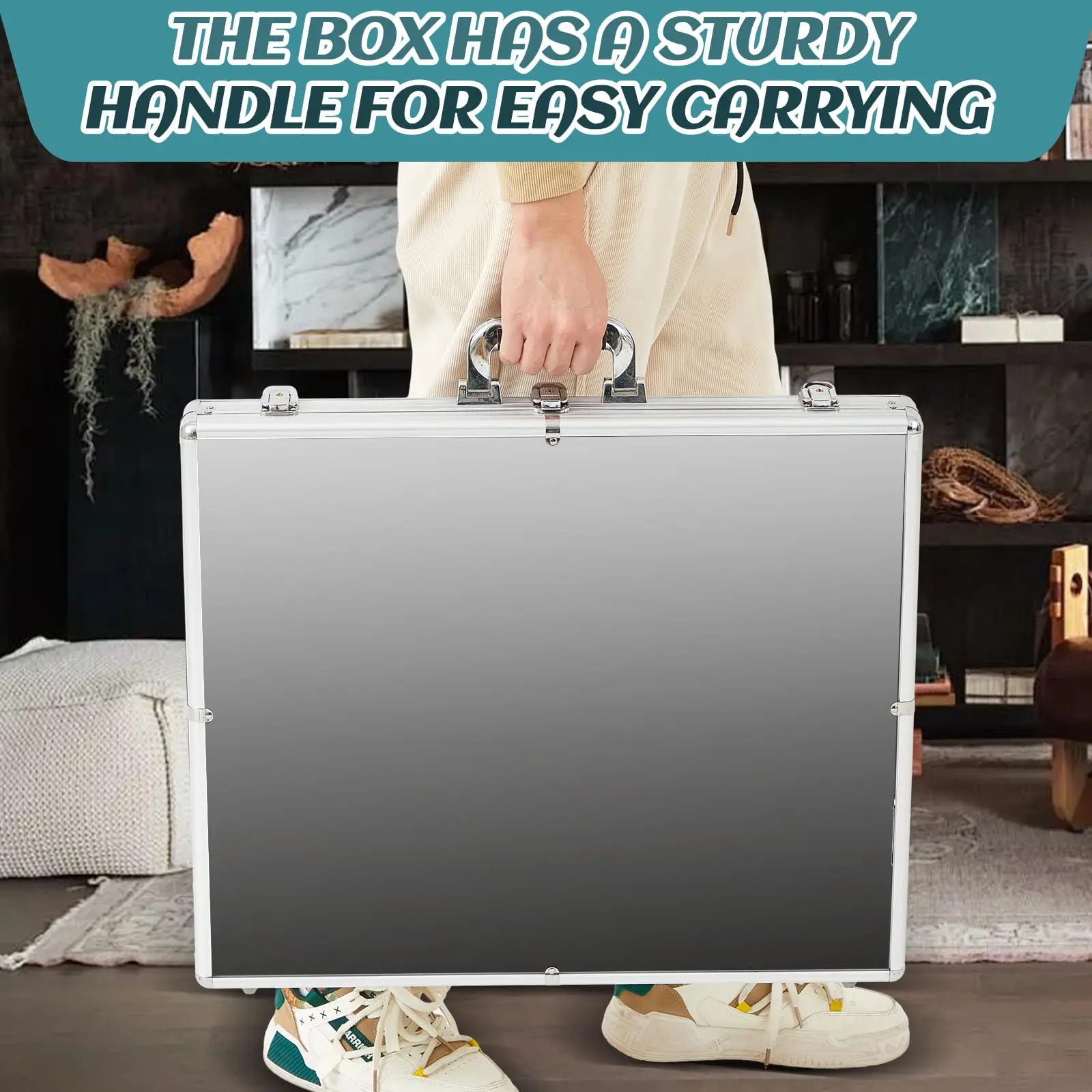 Sports Card Showcase: The Ultimate Portable Aluminum Display Case for  Collectors