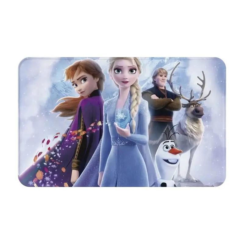 Custom Animation Cartoon TV Movie Frozen Door Floor Bathroom Kitchen Mats Anti-Slip Outdoor Doormat Garage Rug Carpet Footpad