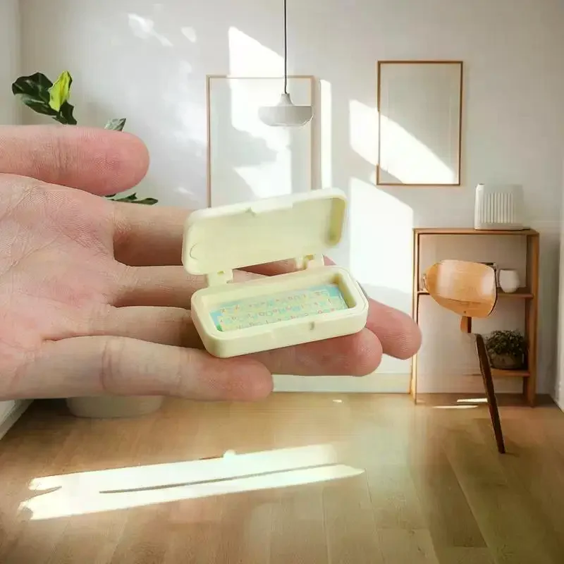 Ensemble bureau et chaise d'école miniatures, échelle 1/12, pour maison de poupée, accessoires d'exposition de Micro scène, meubles de collection pour maisons de poupée