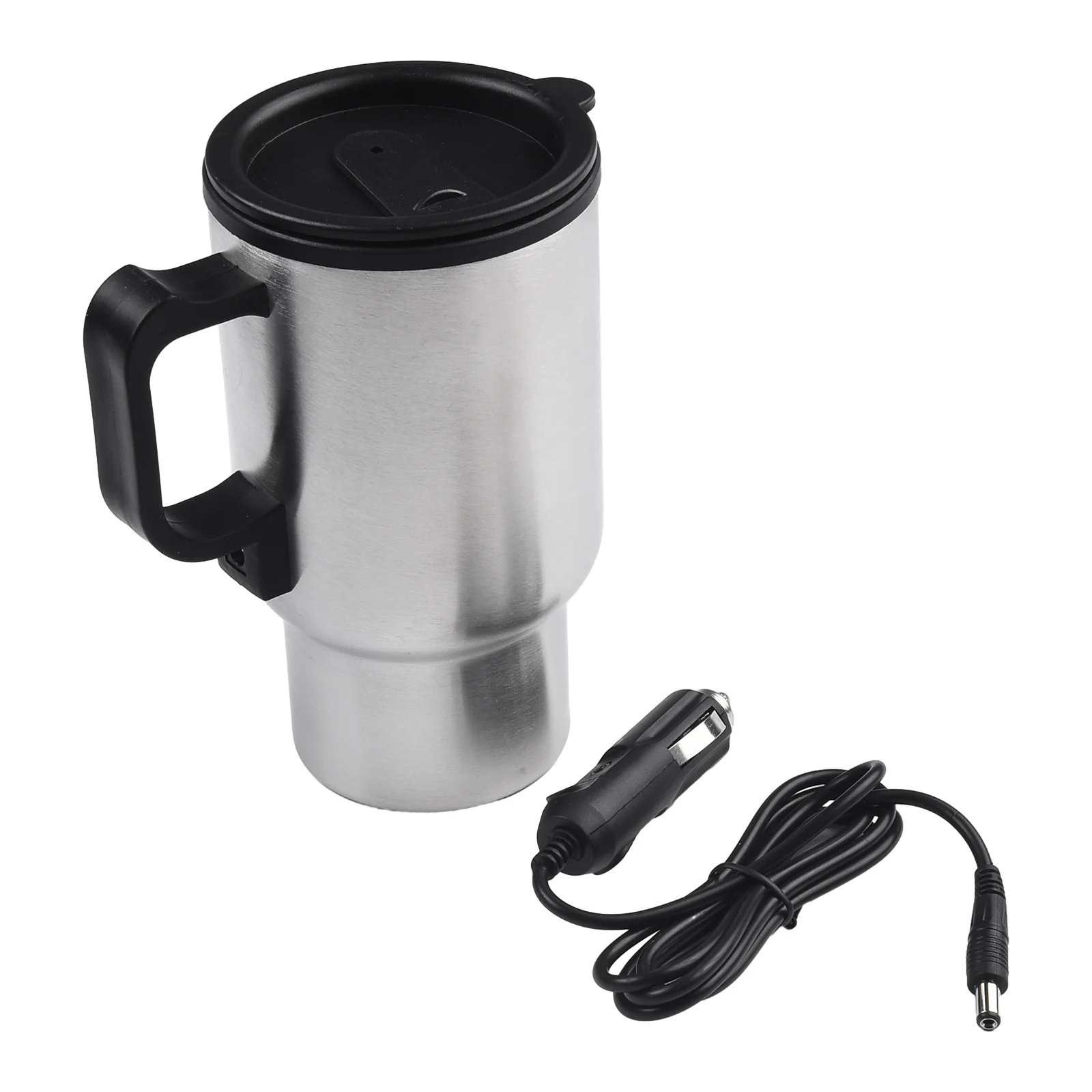 

Car Electric Water Heater Mug 450ml Stainless Steel Heat Insulation Mugs Heated Kettle Cups Outdoor Travel Camping Water Cup