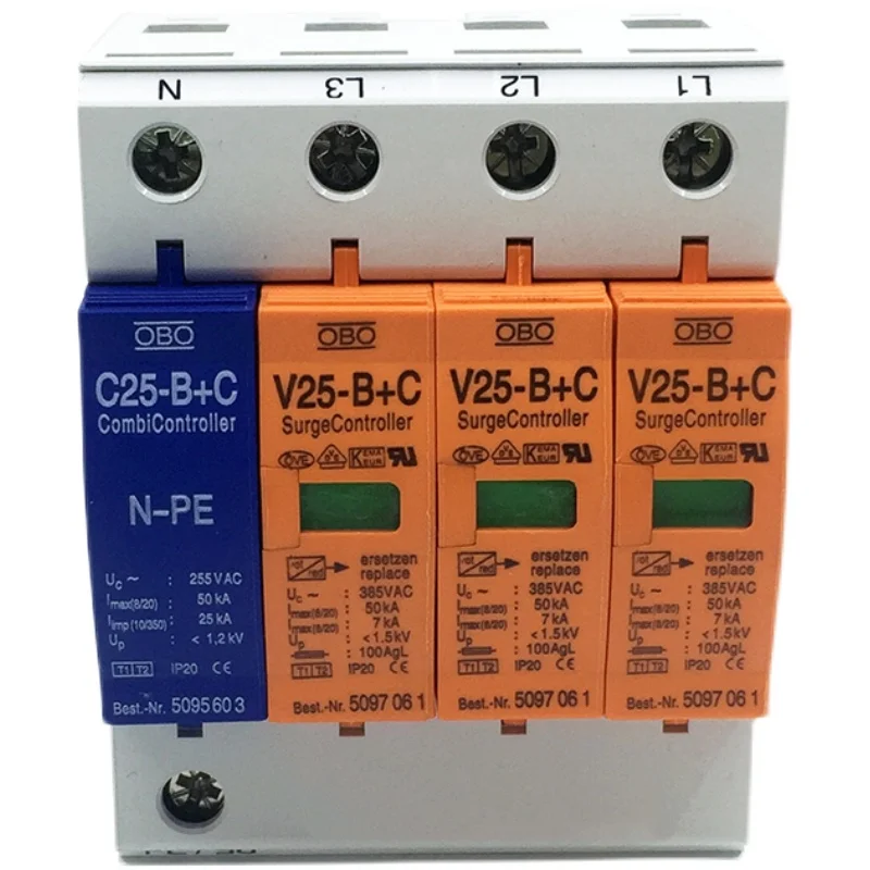 7-50KA V25-B+C/3+NPE Surge Arrester ~385V AC Combi Controller Surge Protector law price