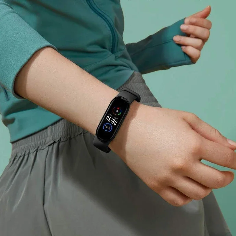 Smartwatch حزام Mi الفرقة 4 5 6 7 أساور استبدال سيليكون حزام معصمه سوار ل Xiaomi mi الفرقة 7 6 5 4 3 حزام ساعة اليد