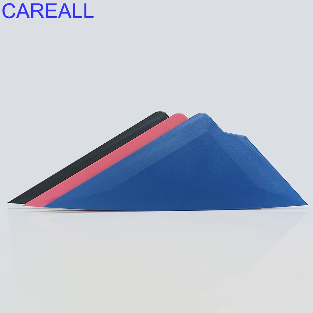 CAREALL 3 Hardness Triangle Squeegee Car Window Tint Film Tools Vinyl Wrap Go Corner Edge Tuck Scraper Stickers Vinyl Spatula