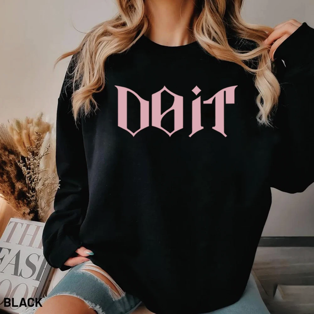 

Свитшот DO IT K-pop SKZ It Tape Do It, пуловер в стиле стритвир, ретро-модная рубашка унисекс с длинными рукавами, повседневные толстовки