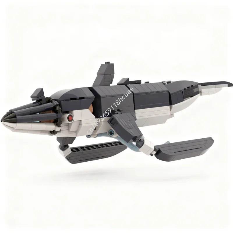 

270pcs MOC Icons Squidshark Subnautica Below Zero Model Building Blocks Festival Gifts Architecture Toys Creative DIY Idea