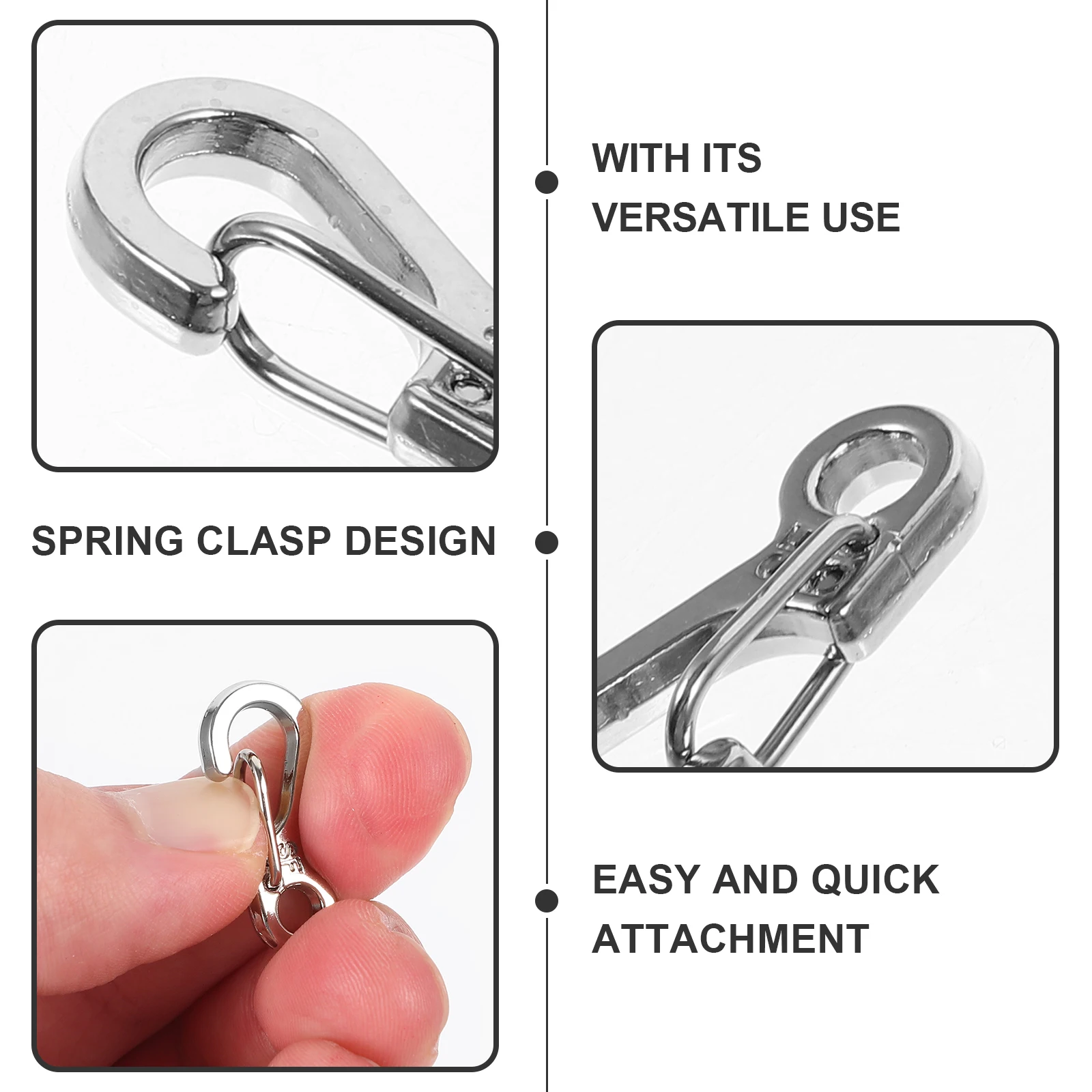 

Small Clip Hanging Accessories Jewelry Buckle Clips with Hooks Key Chain Carabiner