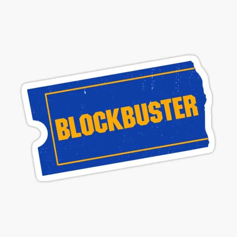 

Blockbuster Video Logo Sticker for Laptop Decor Bedroom Car Cute Cartoon Art Fashionable Public Suitcase