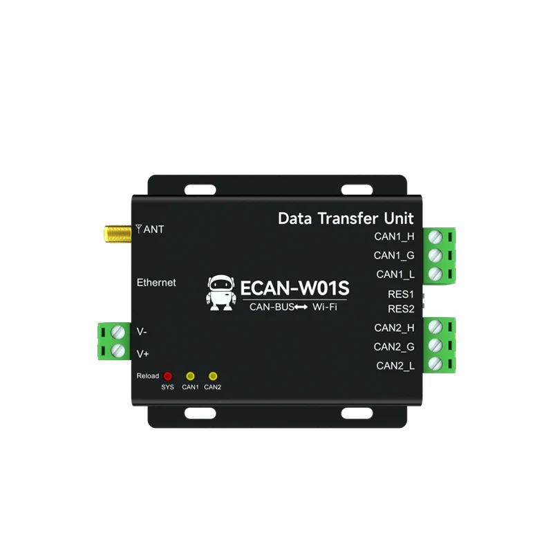 

CAN2.0 to WIFI Converter Serial Server AP STA ECAN-W01S TCP Gateway Heatbeat Watchdog Transparent Cloud Transmission