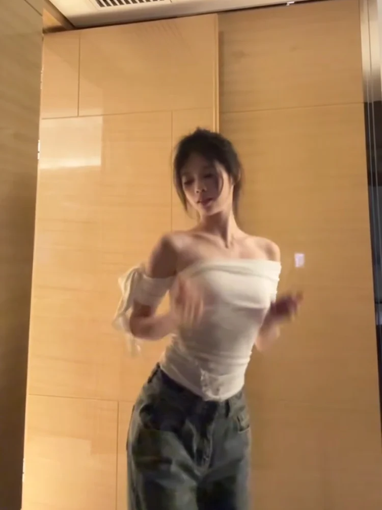 Pure Desire Spicy Girl Strap Vest Women Summer 2025 New Outerwear oulderl T-irt High-End Feeling  Top