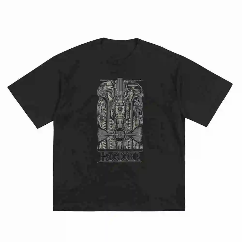 Giger Barphomet Short Sleeve Tee 100% Cotton T-Shirt