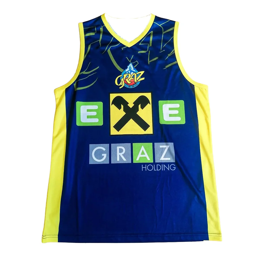 Austria UBSC Graz Basketball-Radtrikot, schnell trocknendes, atmungsaktives Herren- und Damen-Trikot für Fans und Familie