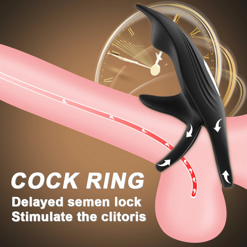 HeartCaptor Silicone Couples Vibrating Ring Dual Motor Clitoral G-Spot Stimulator - Details 3
