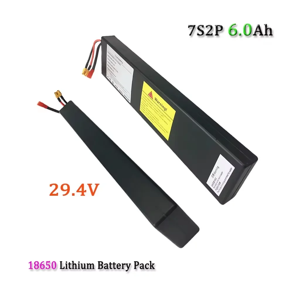 Paquete de batería recargable de iones de litio, 29,4 V, 6000mAh, 7S2P, 18650, adecuado para reemplazo de batería de scooters eléctricos de 29,4 V