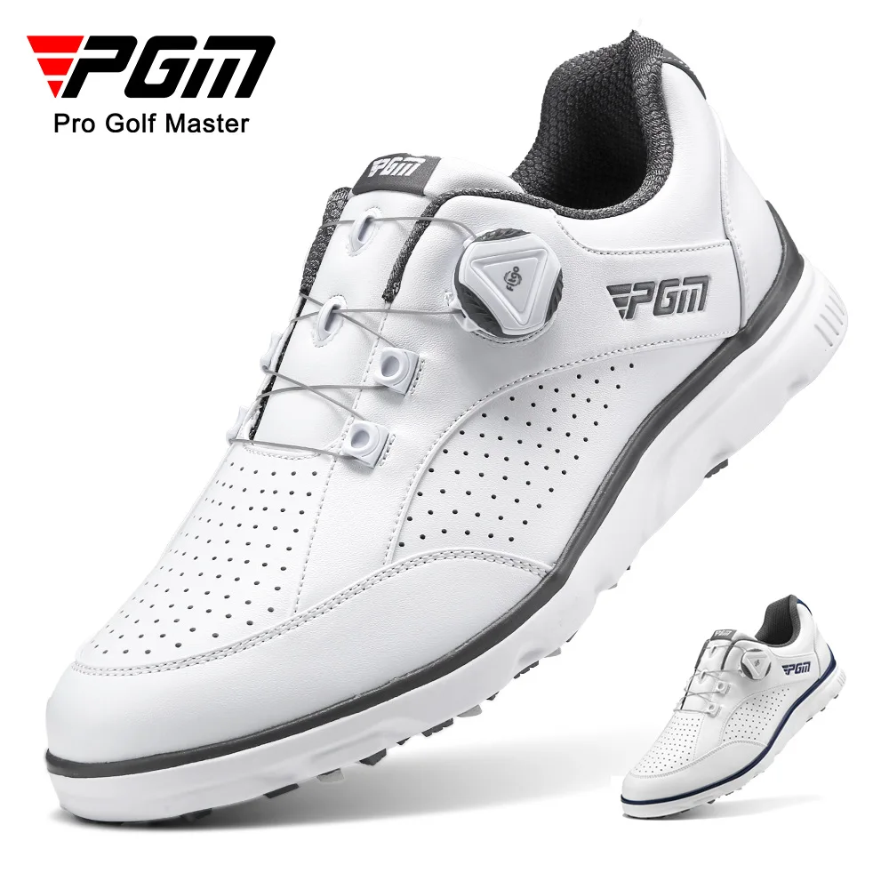 

PGM Men Golf Shoes Knob Shoelaces Anti-side Slip Waterproof Men's Sports Shoes Sneakers XZ245