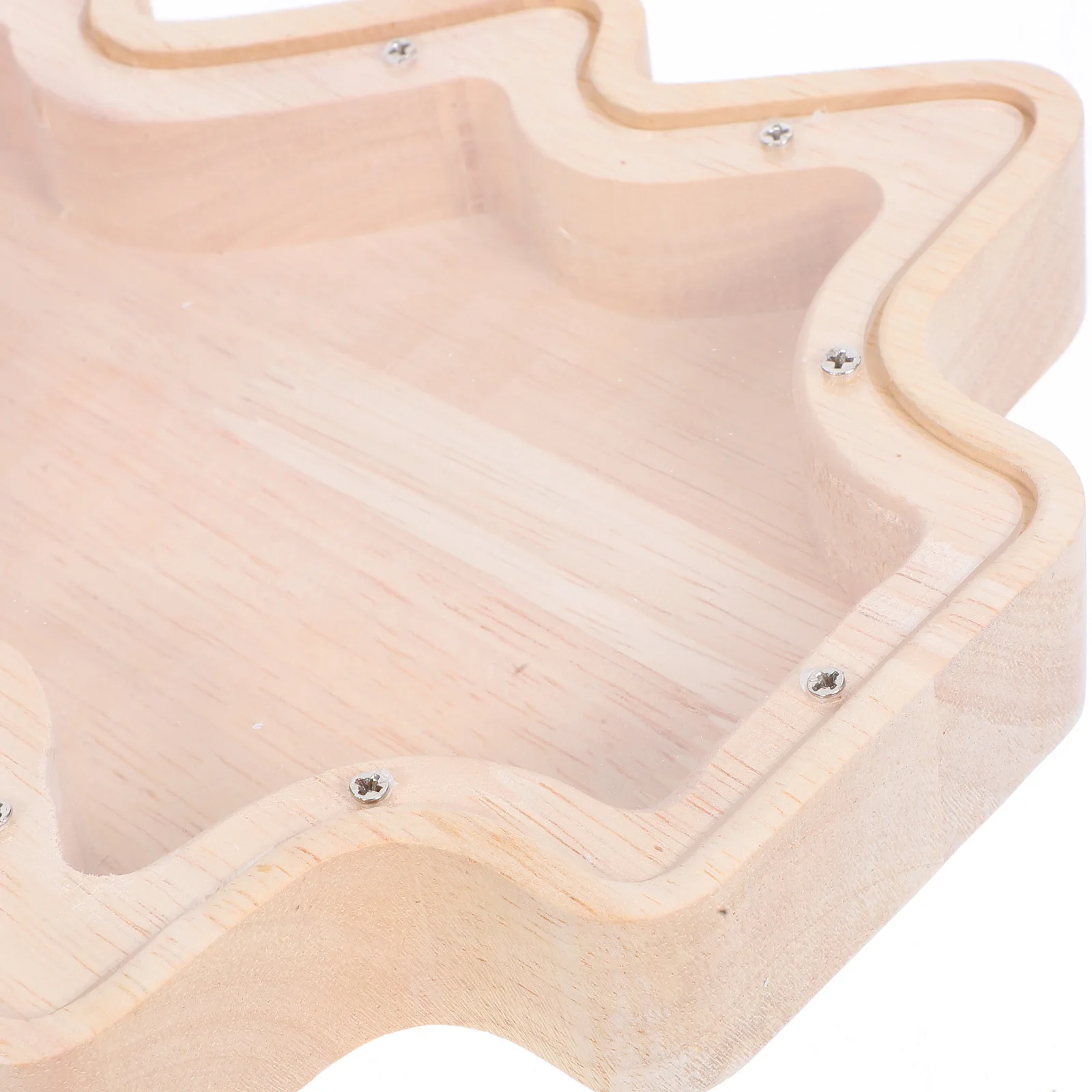 2 pçs de madeira árvore de natal moeda banco criativo crianças caixa de dinheiro poupança frasco inquebrável titular de dinheiro para caixa de poupança de férias