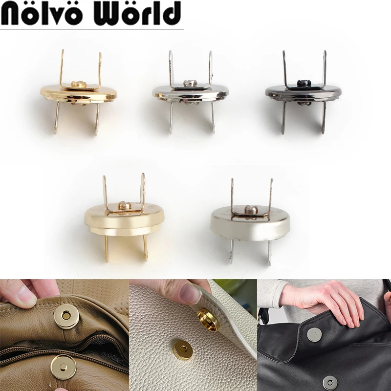 

10/30/200PCS 18x2MM 18x4MM Metal Magnetic Snap Buttons For Leather Wallet Clothes Garment Bags Buttons Fasteners Accessories