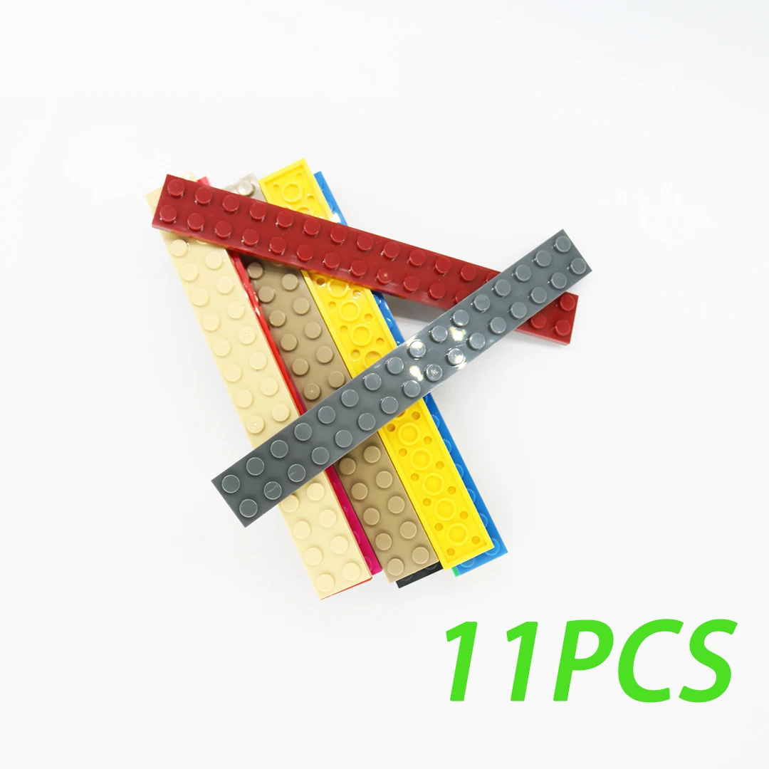 4282 Plate 2x16 MOC Basic Building Blocks Thin Board Accessories DIY Puzzle Bricks Parts Creative Children Gift 50g/11PCS