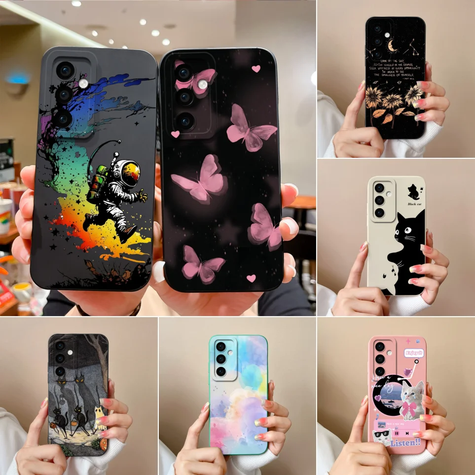 Case For Samsung Galaxy S24 S24+ S24FE S24Ultra Cat Soft Durable Back Cover For SamsungS24 Pro Cases S24 FE Funda S22Plus Coque