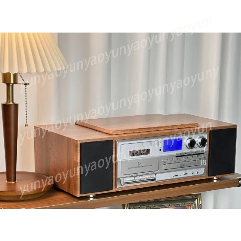 

Деревянный CD-плеер с Bluetooth-колонкой, ретро-система Hi-Fi для декора гостиной