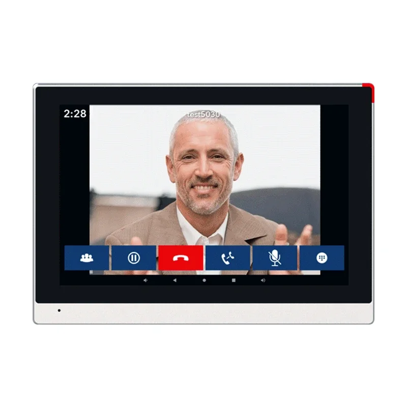 Domofon sieciowy SIP naścienny system operacyjny Android 9.0 obsługuje zdalne otwieranie drzwi wizualnego domofonu