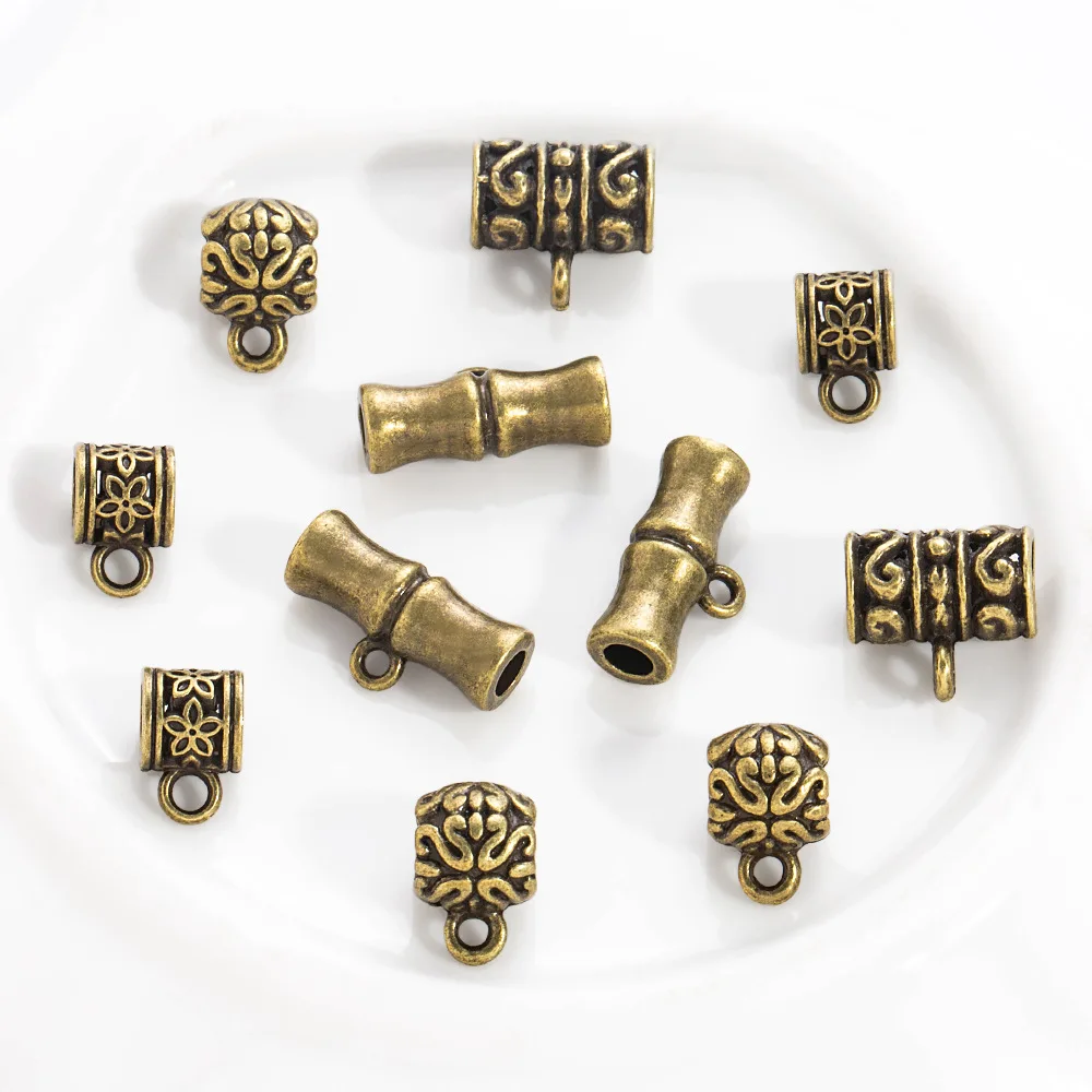 diy bracelet accessories, silver vintage alloy spacer beads and pieces, bracelet necklace beads