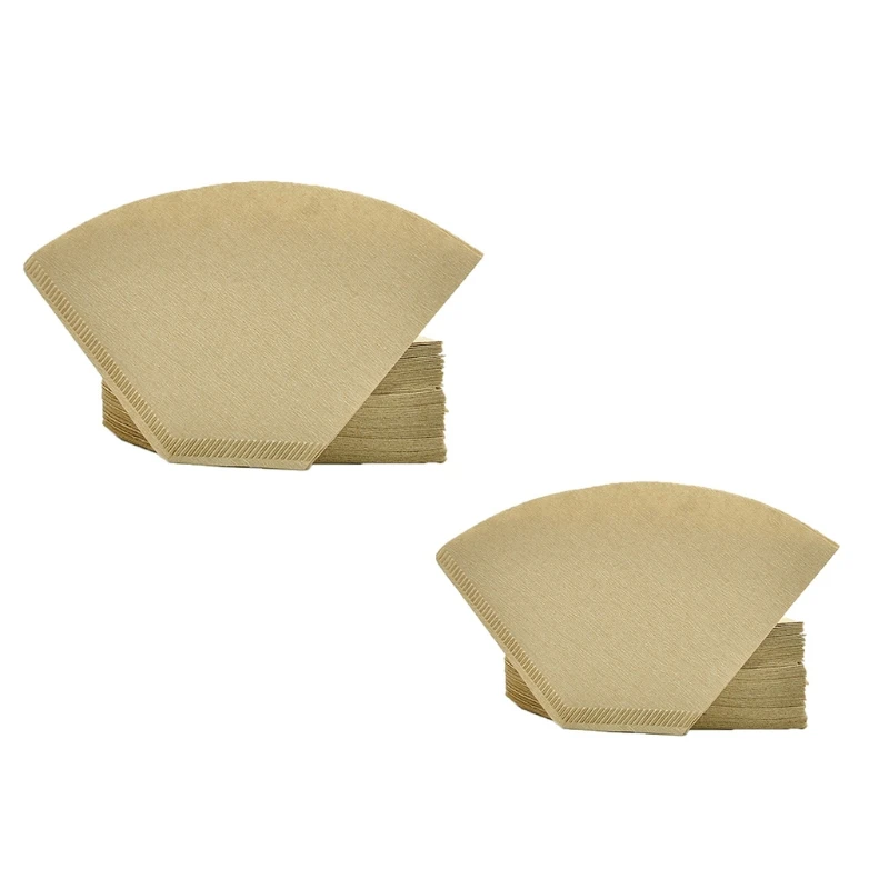 Coffee Filter Paper Set Disposable Unbleached Cone Dripper Papers Supplies