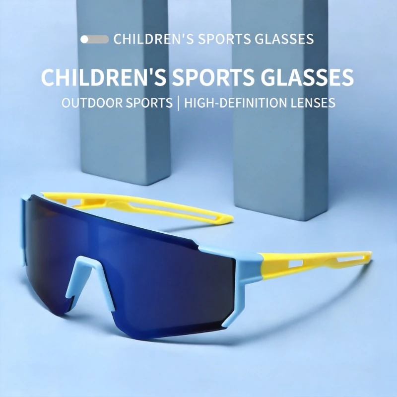 Cycling Sunglasses For Children Kids Riding Sun Glasses For Boys Girls Fashion Outdoors Windproof Goggles UV Resistant Shades