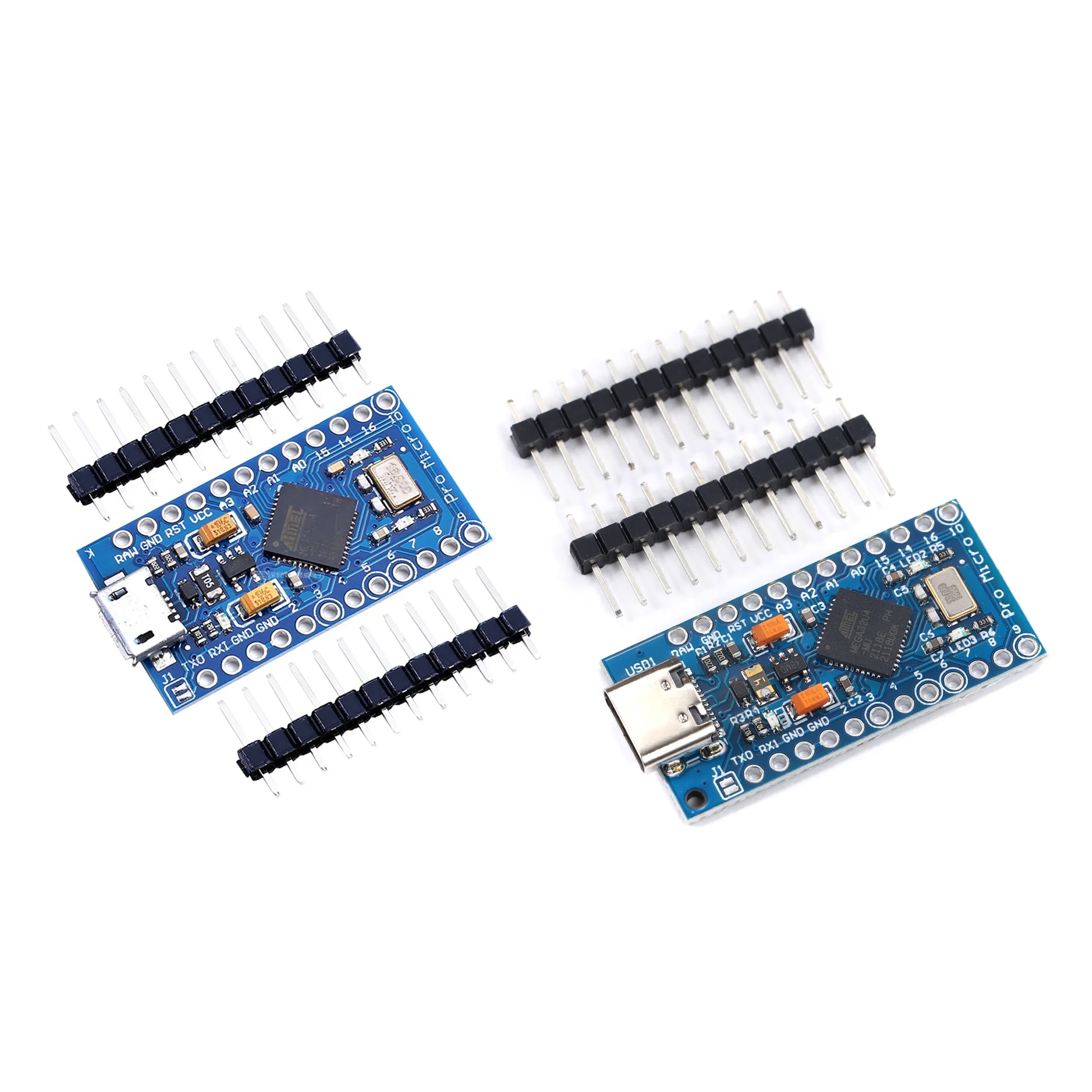 Pro Micro ATmega32U4 5V 16MHz استبدال ATmega328 لـ ATMega 32U4 Pro Mini مع رأس دبوس صفين