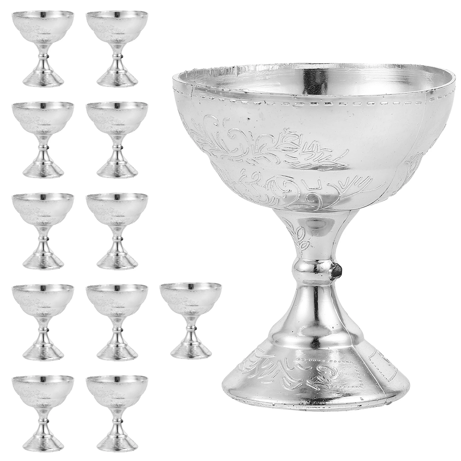 

12Pcs Wedding Candy Boxes Elegant Goblet Design Party Favor Candy Holders Reusable Mini Wine Containers for Guests