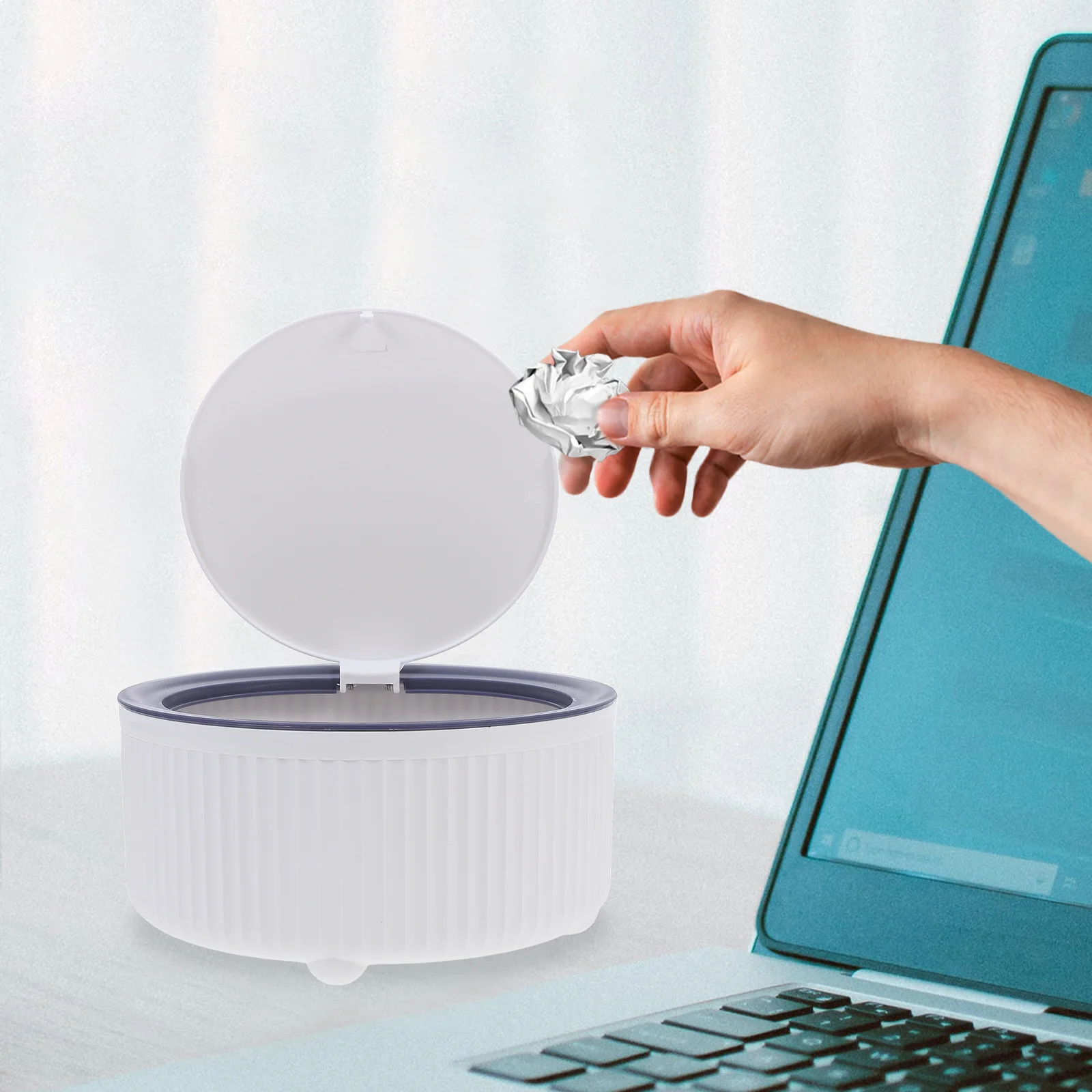 

Small Trash Can Press Lid Desktop Garbage Container For Office Bedroom Living Room Tabletop Waste Bin Rubbish Storage Can