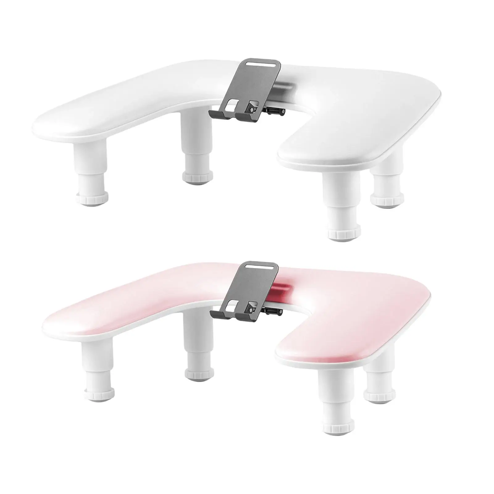 

Nail Arm Rest with Mobile Phone Holder Ergonomic for Home DIY Salon Nail Art