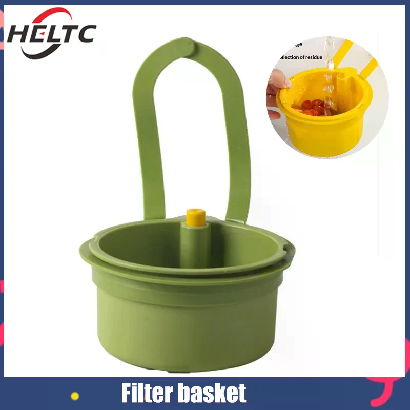 

2-in-1 Sink Drain Basket Faucet Hanging Filter Bag Adjustable Automatic Basket Sink Sponge Rack Kitchen Waste Collector