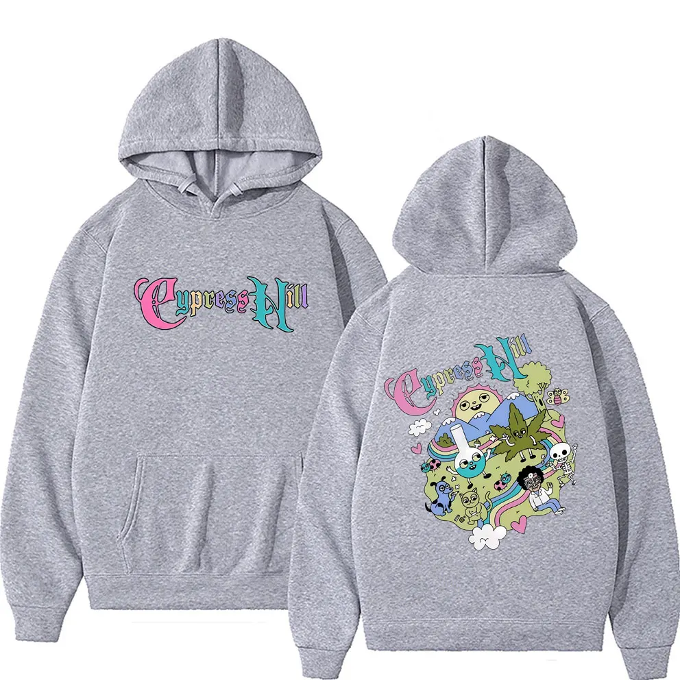 Rapper Cypress Hill Cartoon Funny Style Print Hoodie Skeleton Graphic Hoodies Men's Women's Hip Hop Fashion Oversized Streetwear