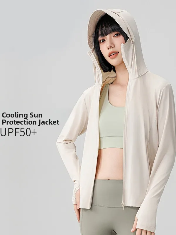 

Women's Summer Lightweight Ice Silk Fiing Outdoor Jaet UPF50 Sun Protection Casual Faionable Breathable Clothing