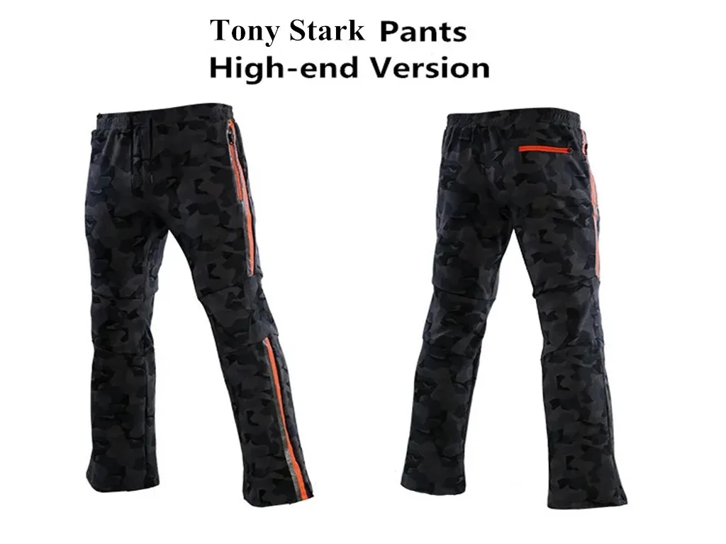 Tony Stark Cosplay Costume Iron Men Casual Sweatshirt / Pants Camouflage Hoodie Jacket