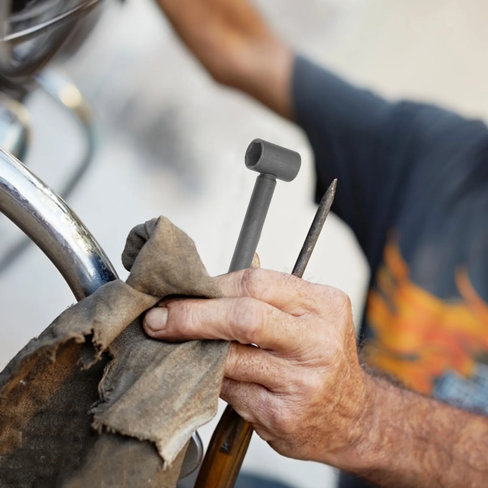 

2Pcs Motorcycle Scooter Valve Wrench Engine Valve Screw Repair Adjusting T Handle Spanner Durable Steel Tool T Handle Wrench