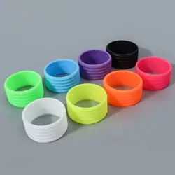 4 Pcs Silicone Tennis Racket Grip Ring Handle Closure Rubber Ring