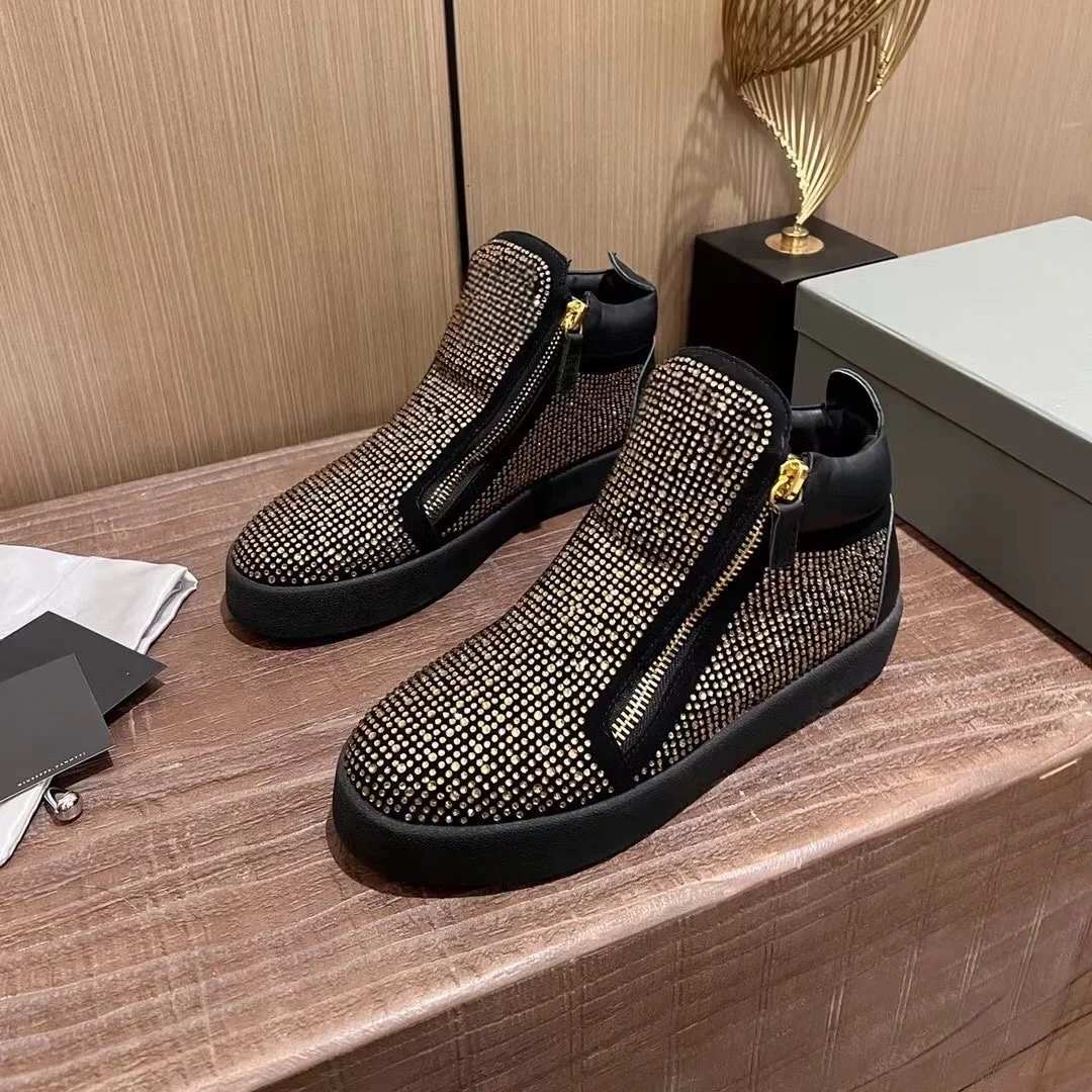 

Top Quality Classic Mens Casual Sneakers Women High-top Real Leather Tennis Luxury Brand Designer Unisex Sports shoes 0127