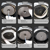 popular 2 Piece Shower Screen & Silicone Steam Ring 54mm Compatible for Breville Sage Espresso Machines