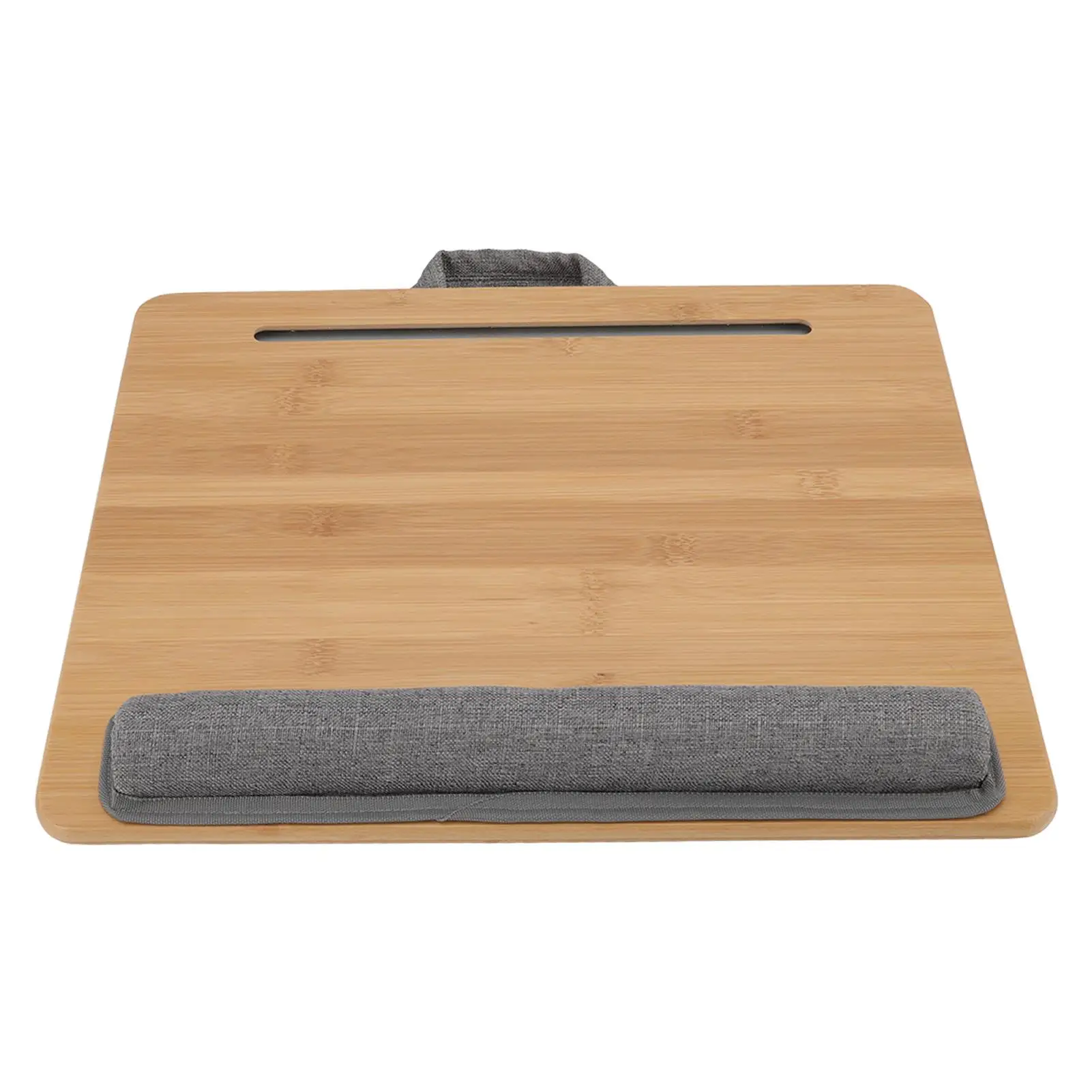 

Bamboo Lap Desk Multifunctional Bed Tray with Cushion for reading Writing Playing Portable Laptop Table