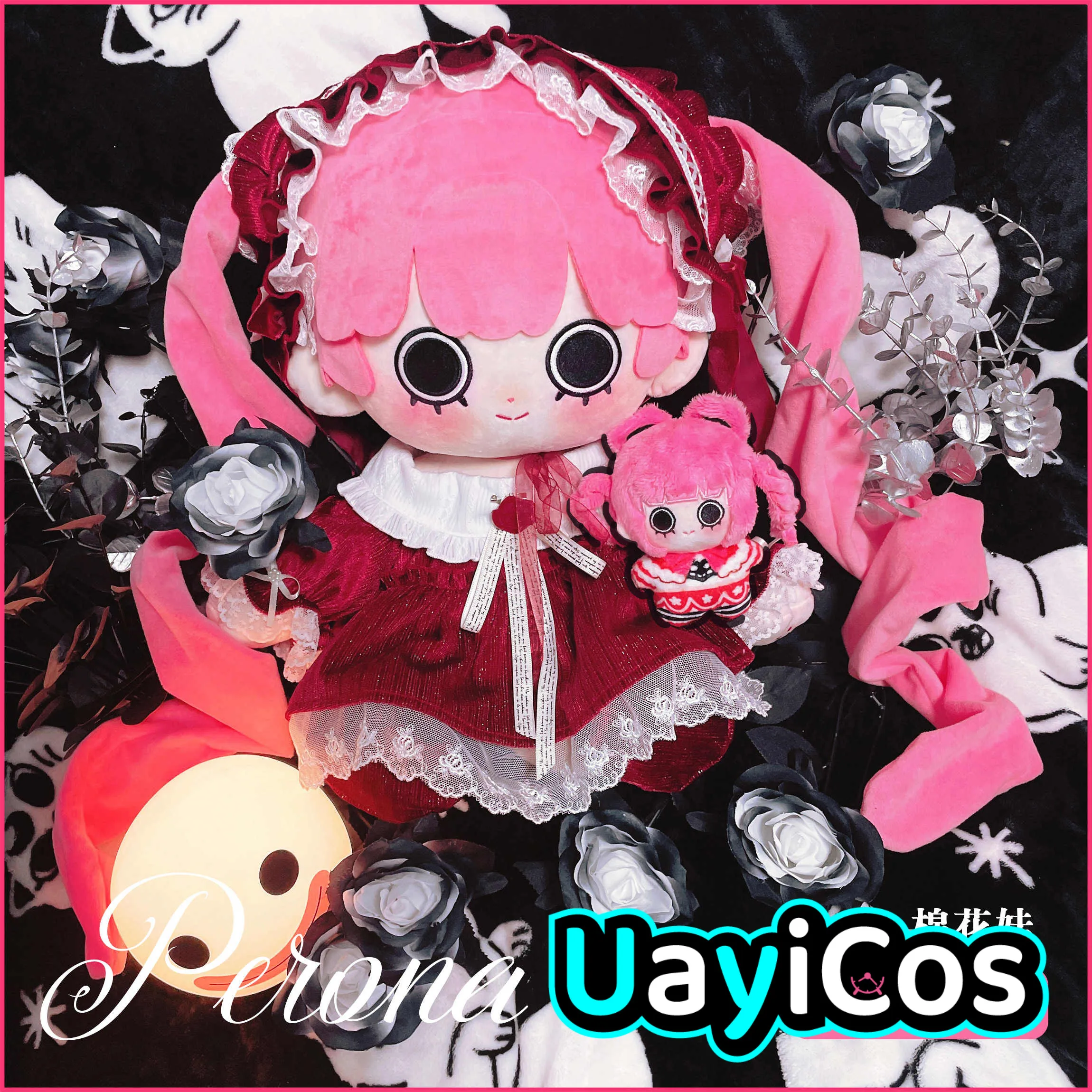 40cm  Anime Perona Stuffed Plushies Plush Cotton Doll Clothes Pendant Keychain Stand Badge Pillow Anime Figure Toy  Kids Gif