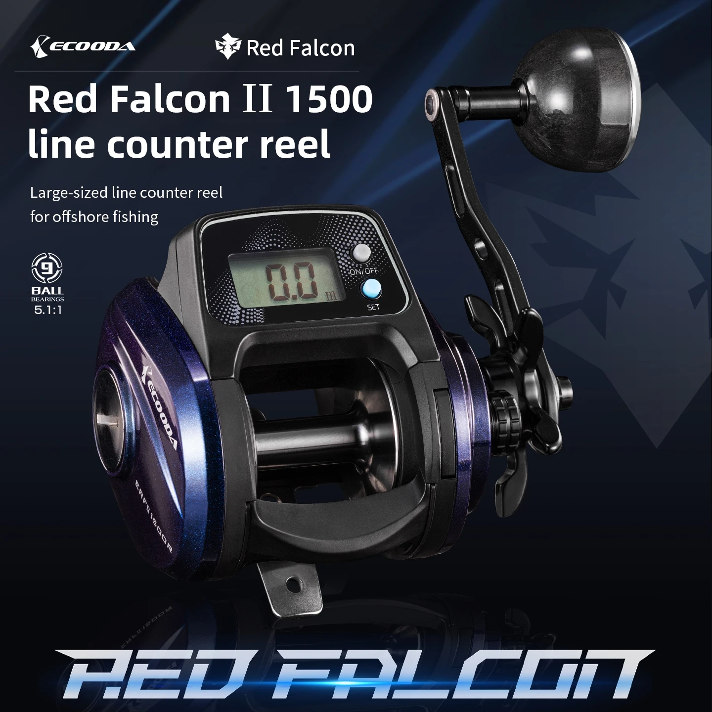 Ecooda Red falcon II 1500 line counter fishing reel - AliExpress 18