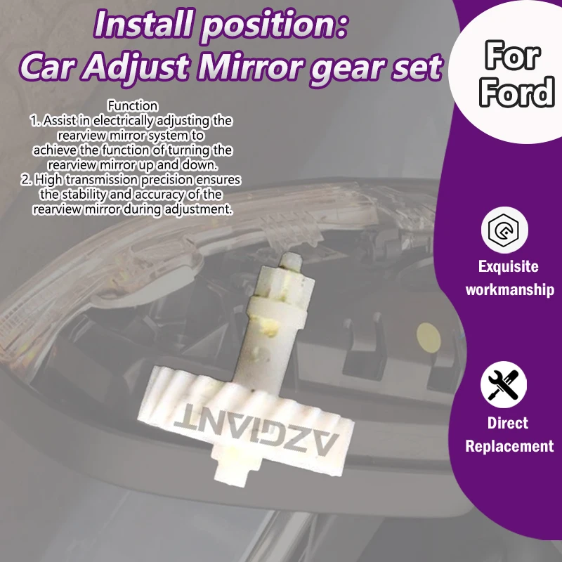 

For Ford Expedition/F-150/F-250 F-350 F-450 F-550 Super Duty/FUSION/EDGE Car Exterior Side View Mirror adjust gearwheel parts