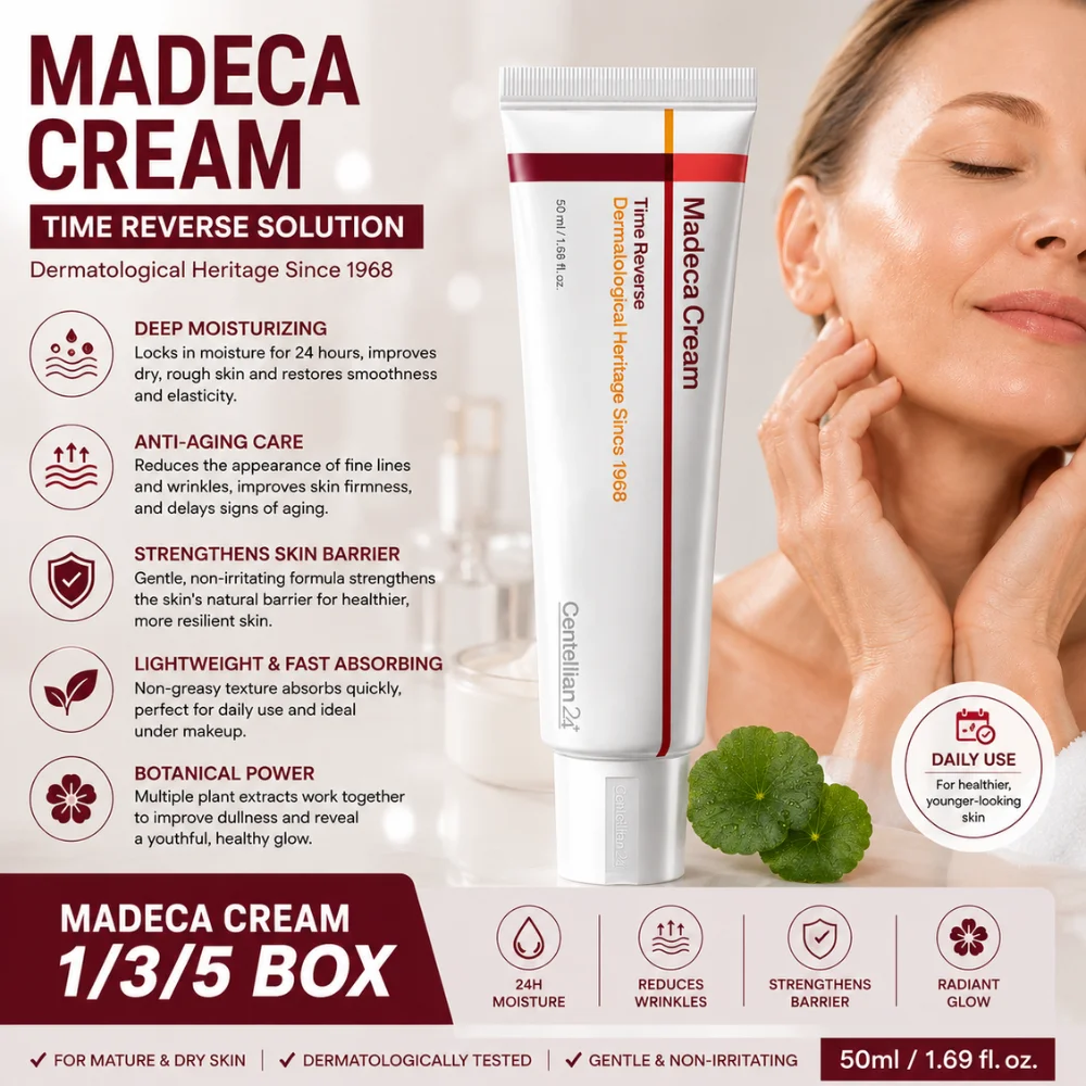 Madeca Moisturizing Cream Collagen PDRN Moisturizing Firming Brightening Repair Face Cream Daily Skin Care