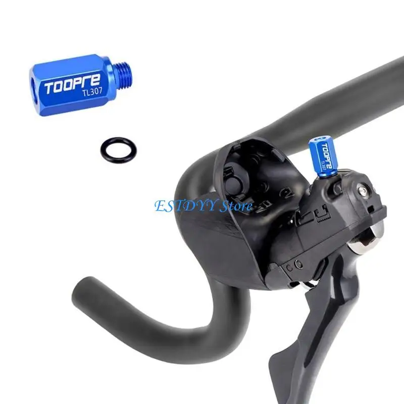 G6DE Aluminum Alloy Bike Bleed Funnel Adapter Hand Shift Repair Tools Mountain Bike Conversion Road Bike Oil Funnel Tool