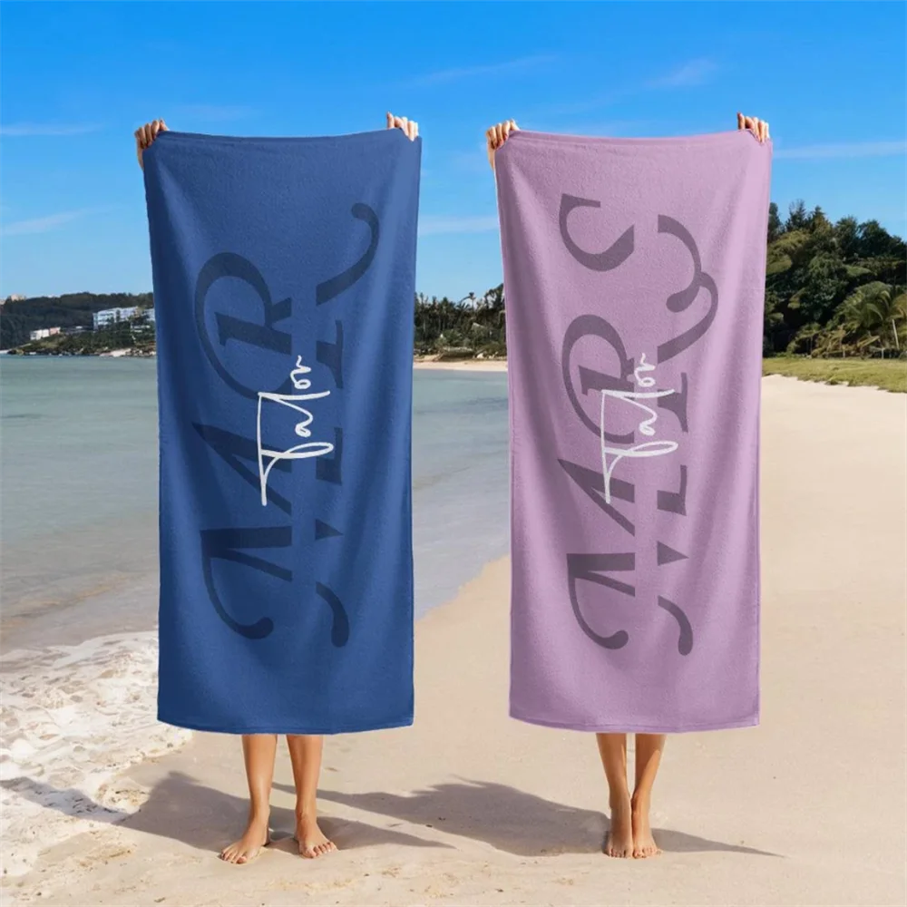 Mr. and Mrs. Beach Towels, Personalized Pool Towel, Newlywed Gift, Groom Gift, Honeymoon, Bachelorette Trip, Bridal Shower Gift