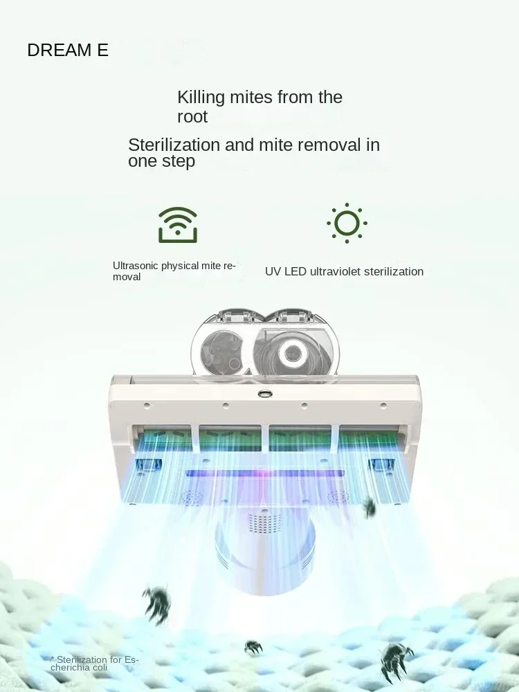 DREAME D10S Green Light Dustproof Display, Double Cup, Large Suction, Mite Remover, Household Appliance Cleaner